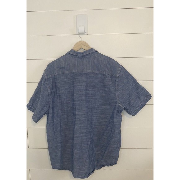 Men's Woolrich Cotton Short Sleeve Button Down Shirt Size Extra Extra Large XXL - Picture 2 of 4
